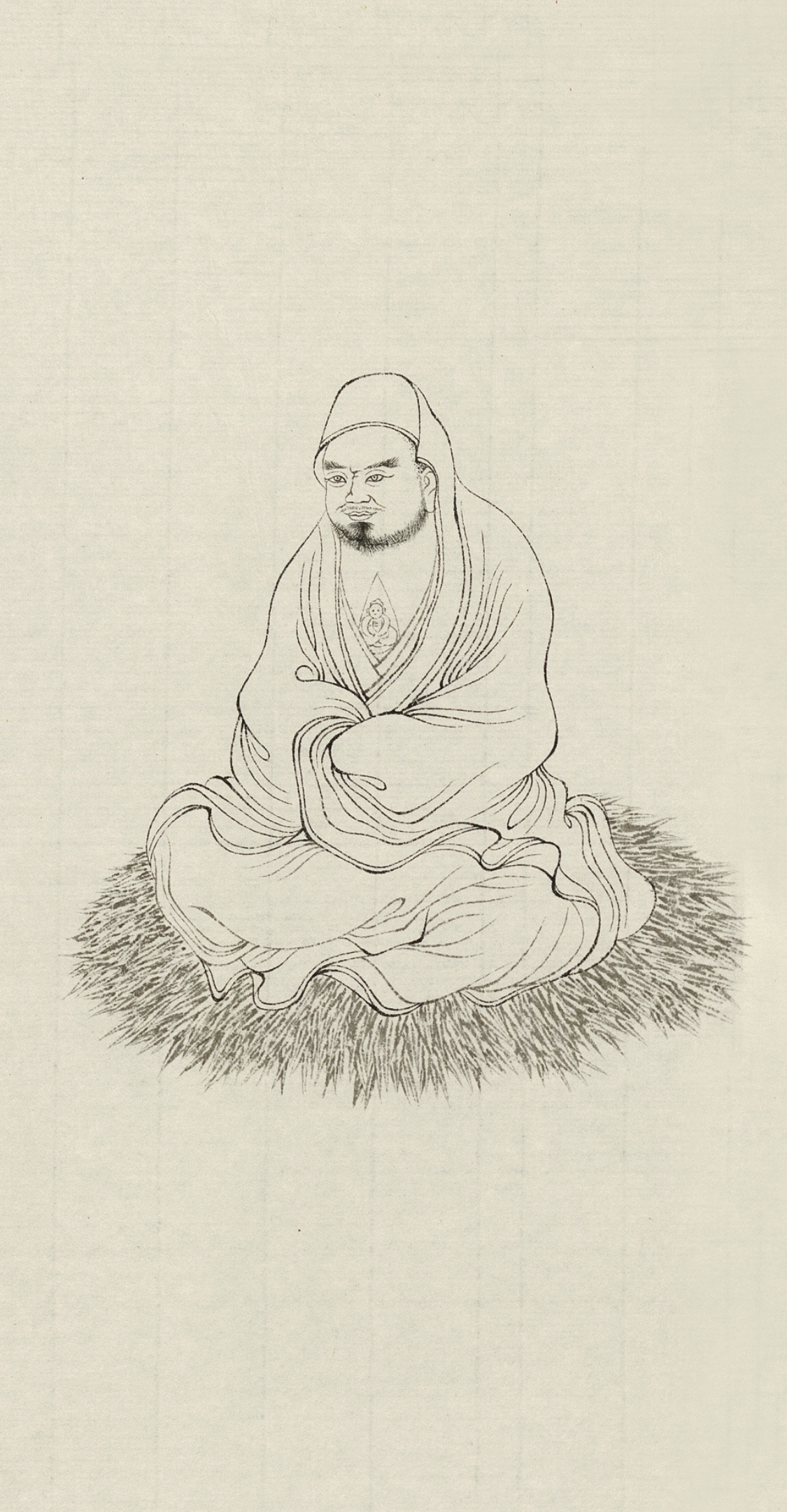 吕布白描绣像图,吕布白描画欣赏