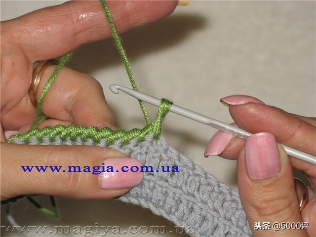 倒钩短针收边,倒钩针收边的视频教程