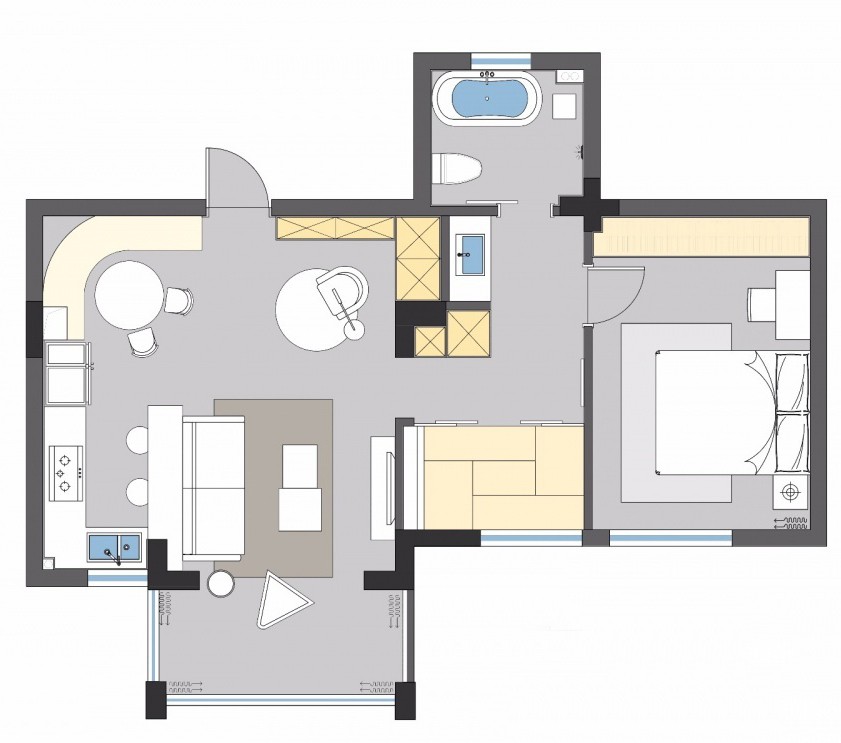 自然风开放式餐厨装修,140平客餐一体房子装修风格大全