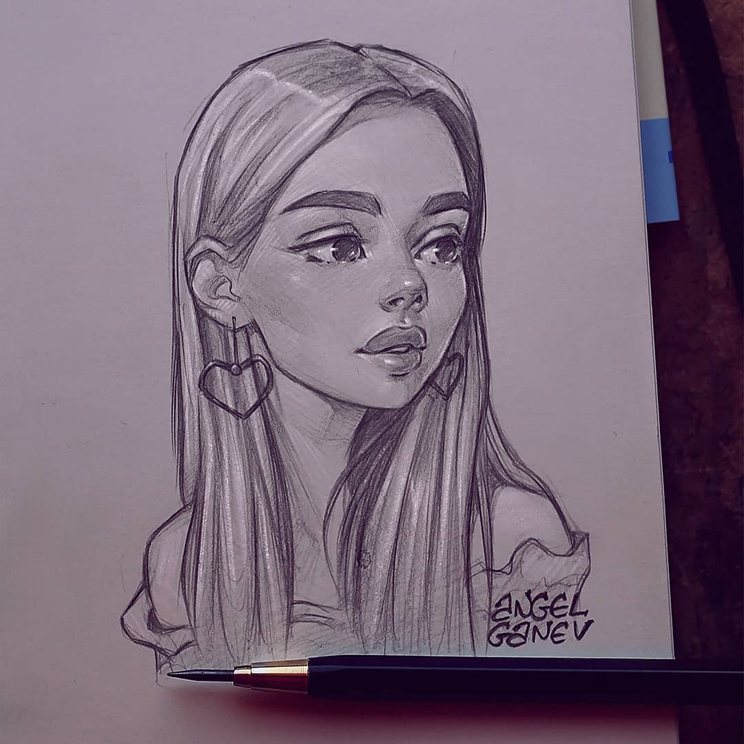 自动铅笔画人物,自动铅笔手绘人物