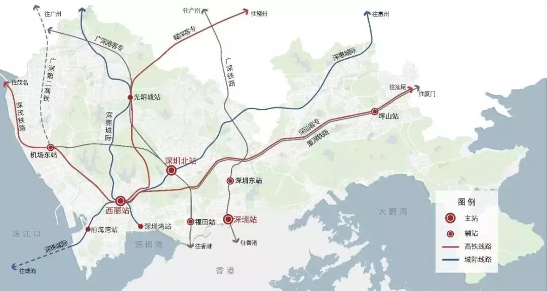 赣深高铁深圳站建在哪里,深圳西丽高铁枢纽站规划