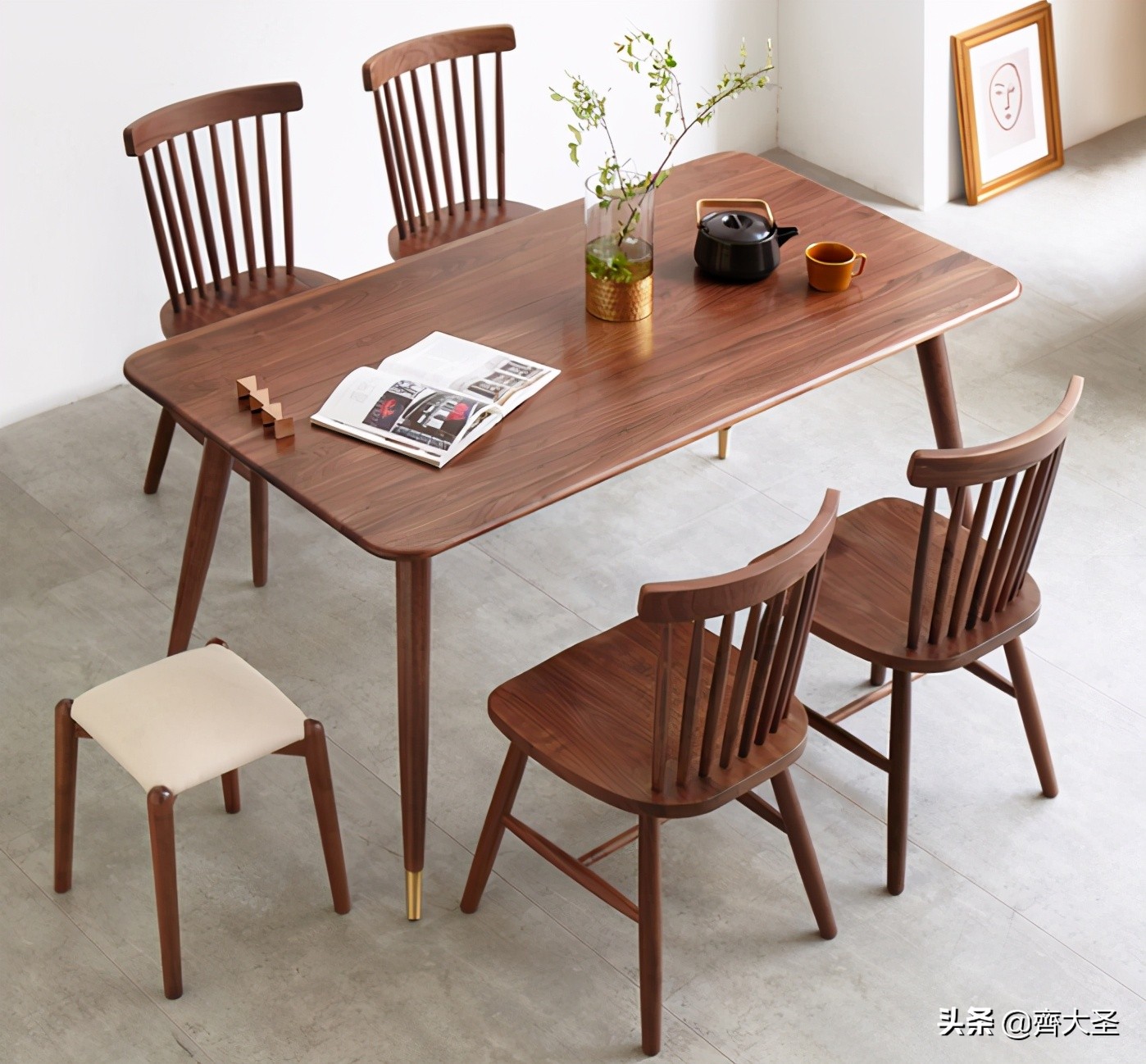 1米8餐桌摆放尺寸大小对照表,家用长方形餐桌8-10人尺寸