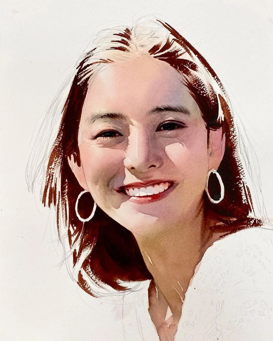 极简的水彩画作品,灵动脱俗的水彩画