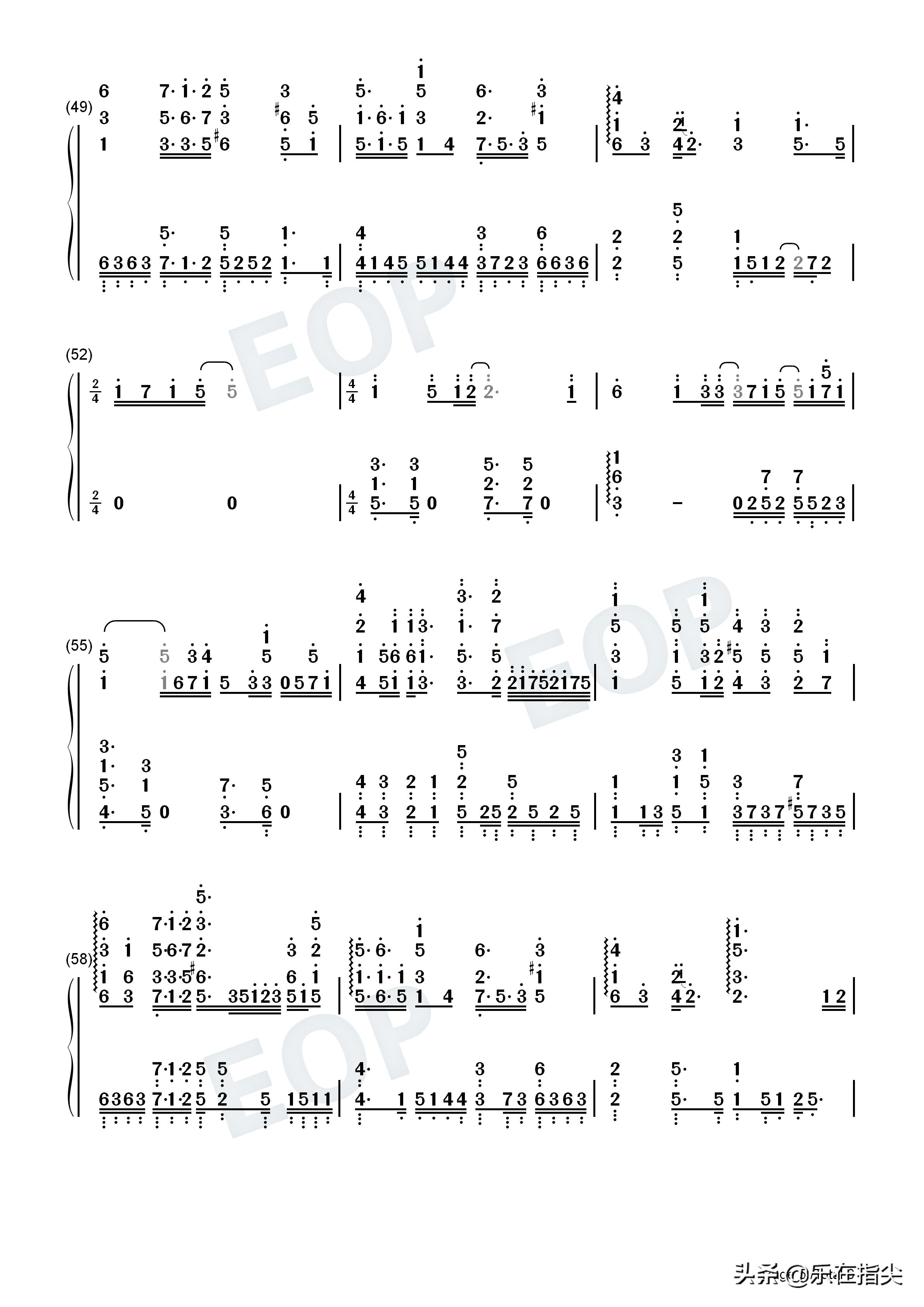 冰糖雪梨钢琴简谱,冰糖炖雪梨冰天雪地钢琴曲简谱