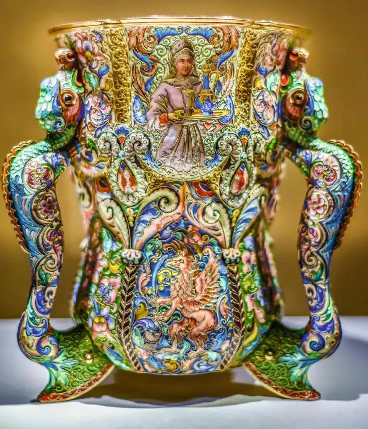 烧蓝景泰蓝区别,景泰蓝点蓝的材料