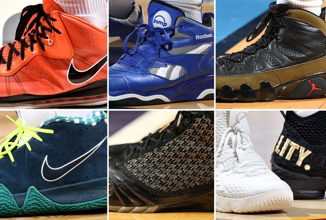 nba公认最好看的篮球鞋,nba常规赛球鞋上脚精选