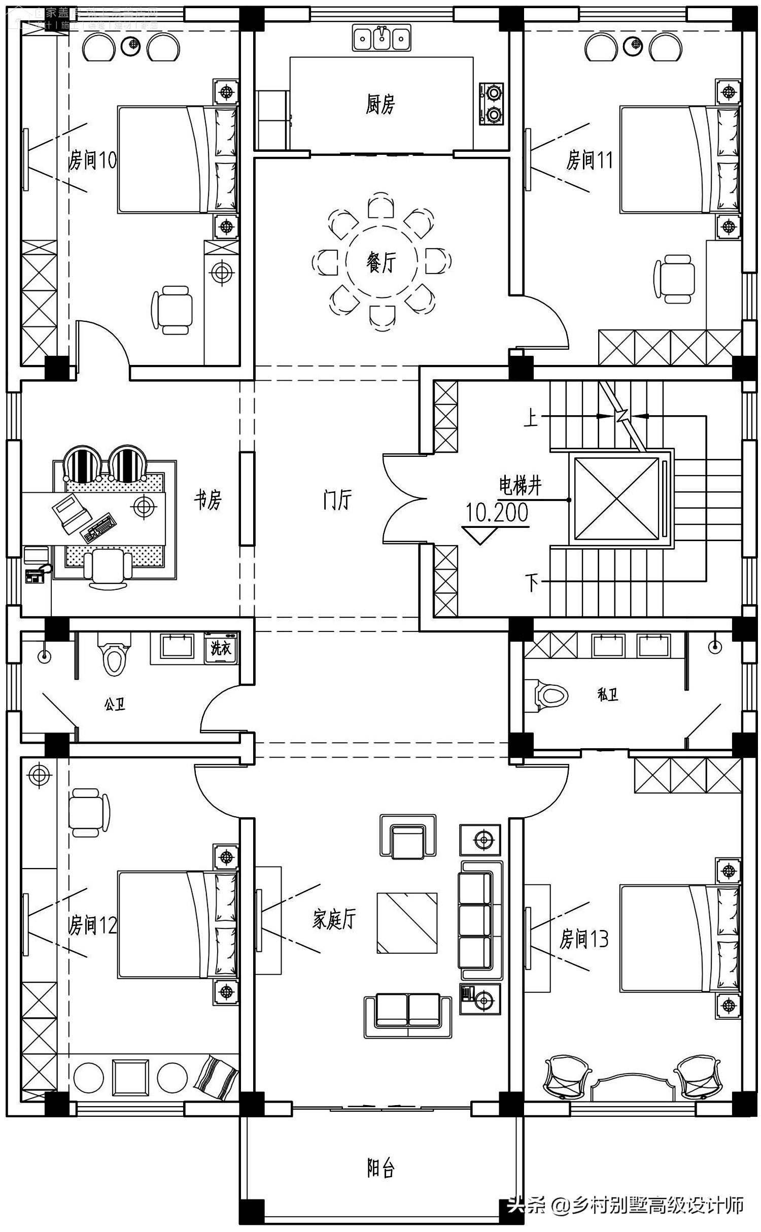 孝感新中式别墅,湖北孝感现代风别墅