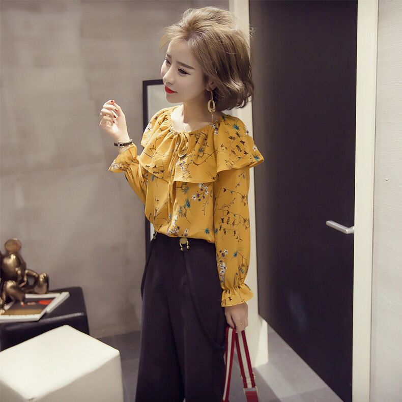 雪纺衫这样搭配简直神美了,显瘦减龄雪纺衫搭配裙子