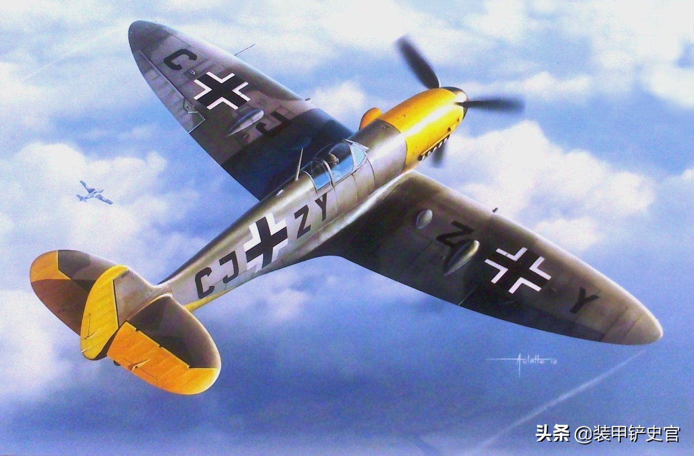 法国飞行员迷航迫降泽西岛，座机被德国人魔改成混血儿