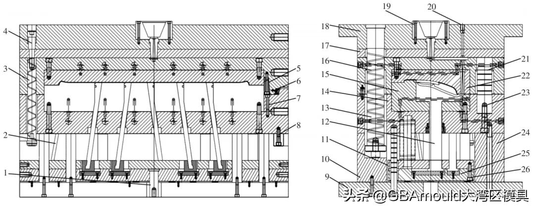 空调面板注塑件分析,空调面板冲压模具