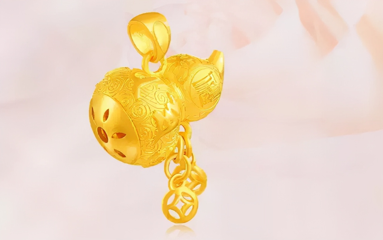 黄金十字架吊坠寓意是什么,一面福字一面是佛黄金吊坠寓意
