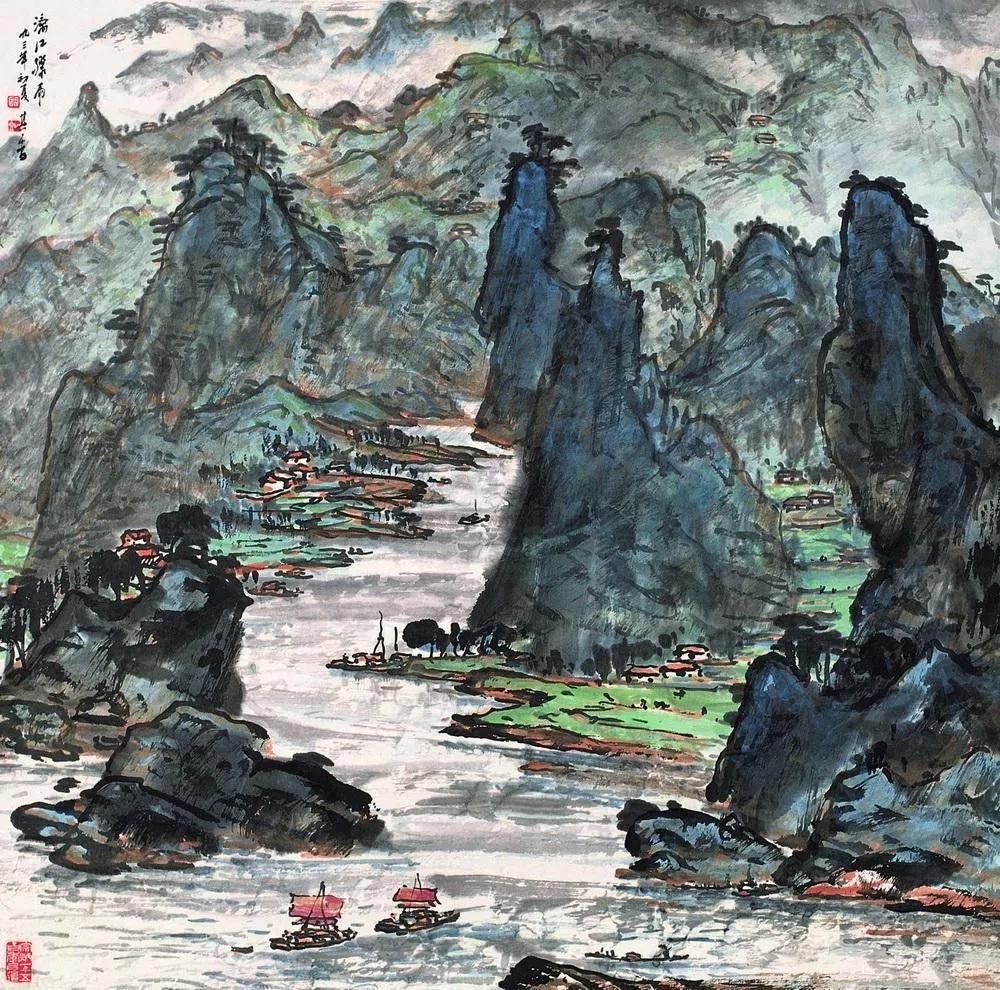 水墨画夜景欣赏,画夜景最好的中国画