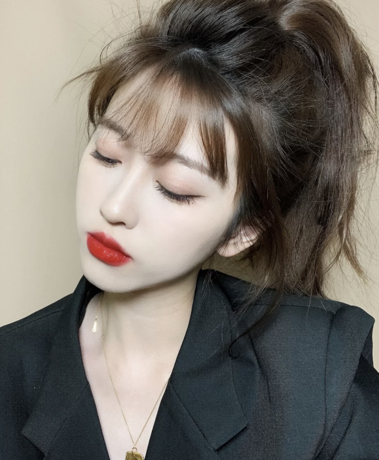 大牌口红阿玛尼321,番茄色大牌