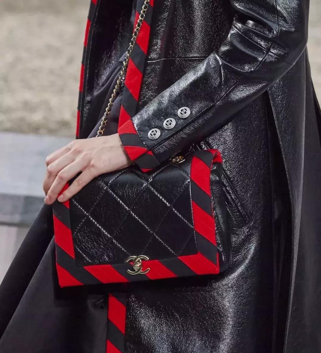 香奈儿新款手袋街拍,香奈儿经典手袋粗花呢