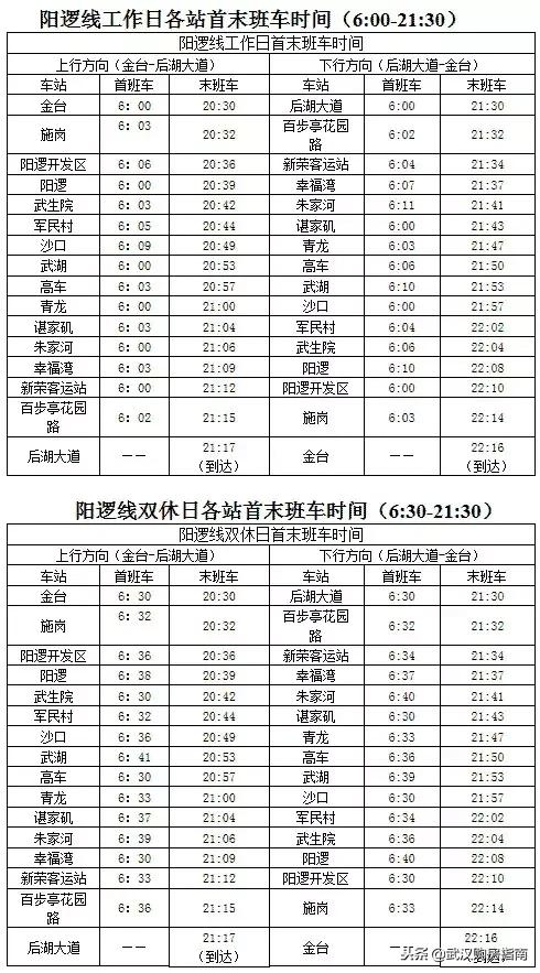 武汉地铁11号线葛店最新时刻表,武汉地铁1号线各站点时刻表
