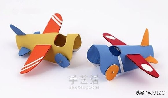 纸筒飞机手工制作大全创意幼儿园,会飞的纸筒飞机教程