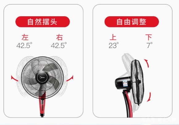 美的遥控冷风扇,美的7叶遥控节能落地扇