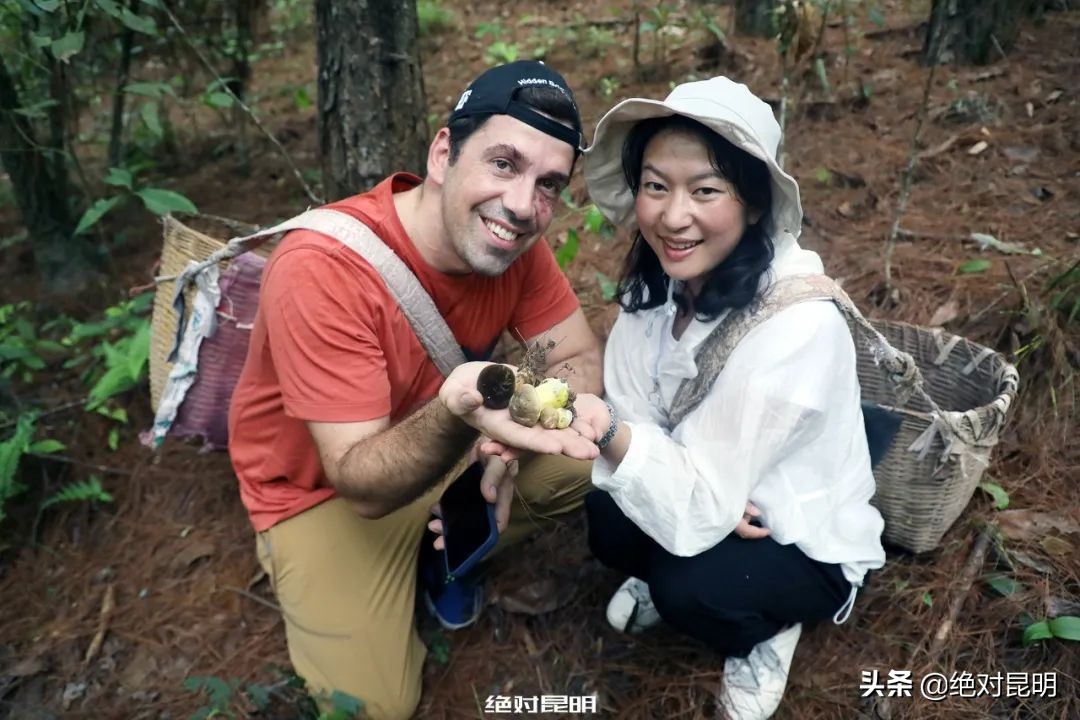 她带西班牙大厨上山捡菌，回昆明后煲出美味红菇汤