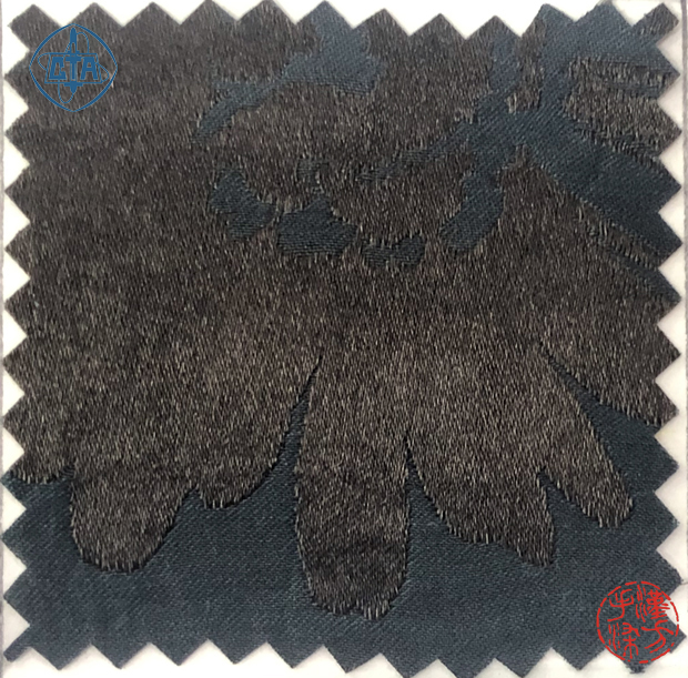 植物染希赛尔桑蚕丝交织缎之灰咖色