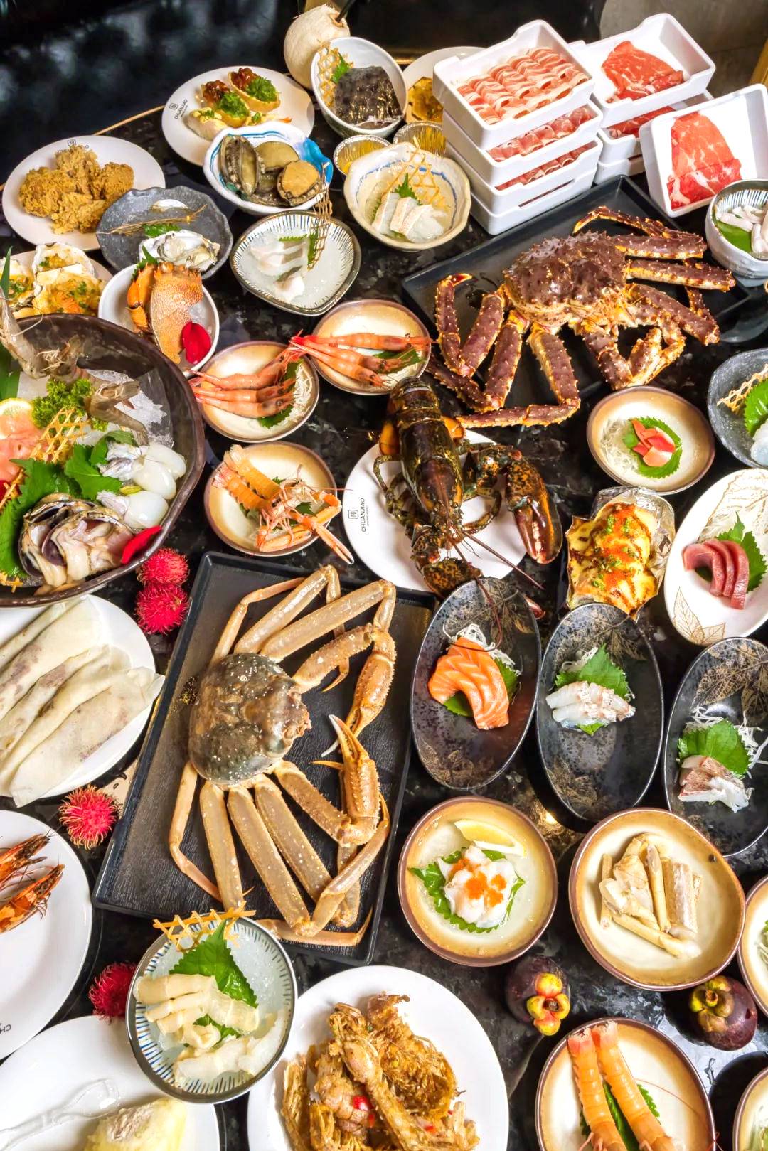 上海海鲜帝王蟹自助高端,上海帝王蟹波龙自助