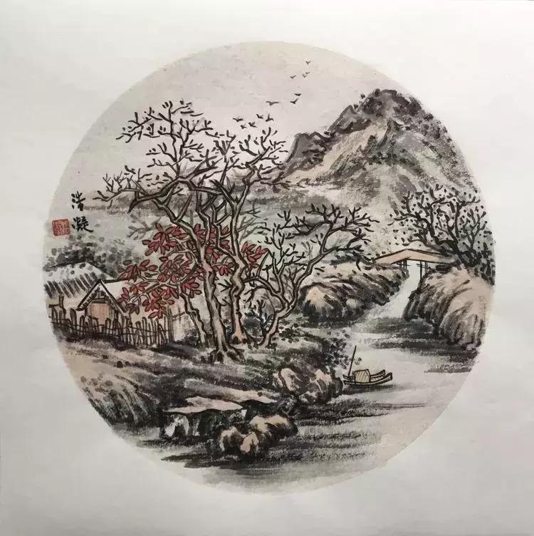 大师教你画山水画,山水画怎么画教程