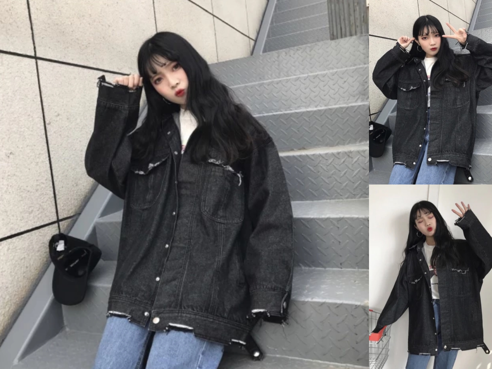 微胖女生牛仔外套春秋百搭款,牛仔外套小众百搭适合微胖女生