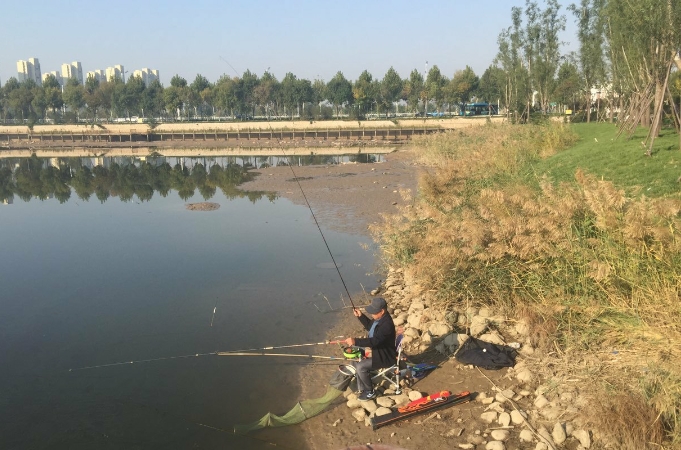 手竿铅坠在下的钓法,野钓流水看竿稍如何放铅坠