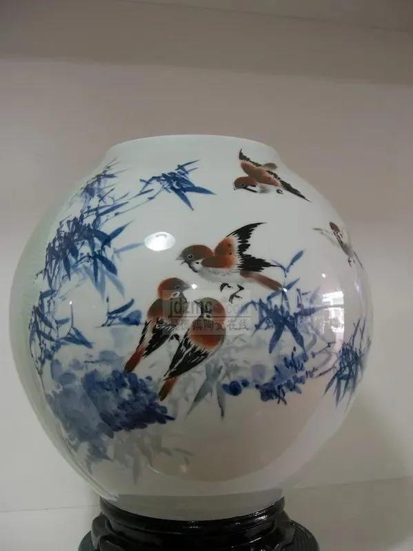 景德镇釉下彩全手工青花手绘,景德镇手绘釉下彩青花全手工