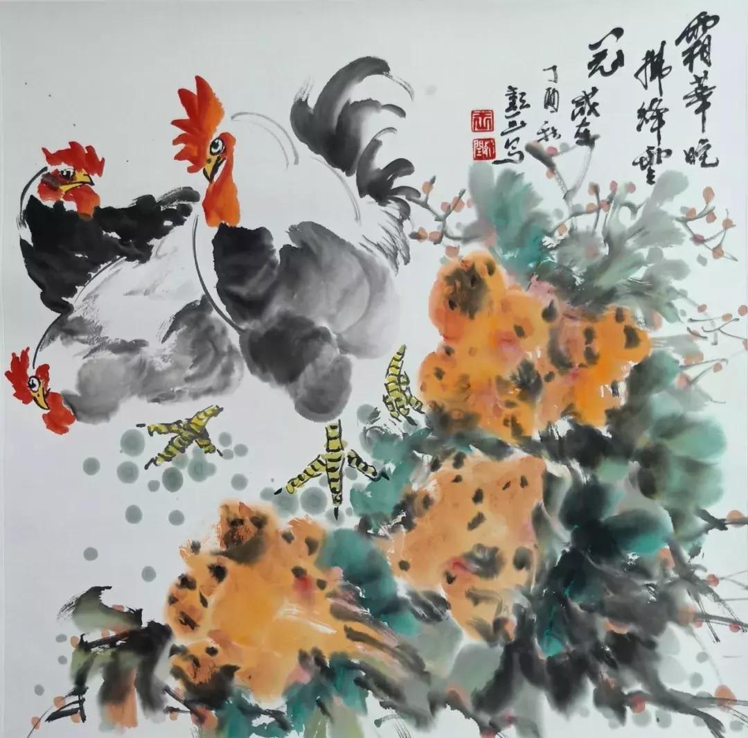 查看名家画雉鸡作品欣赏,王韬画鸡图片大全