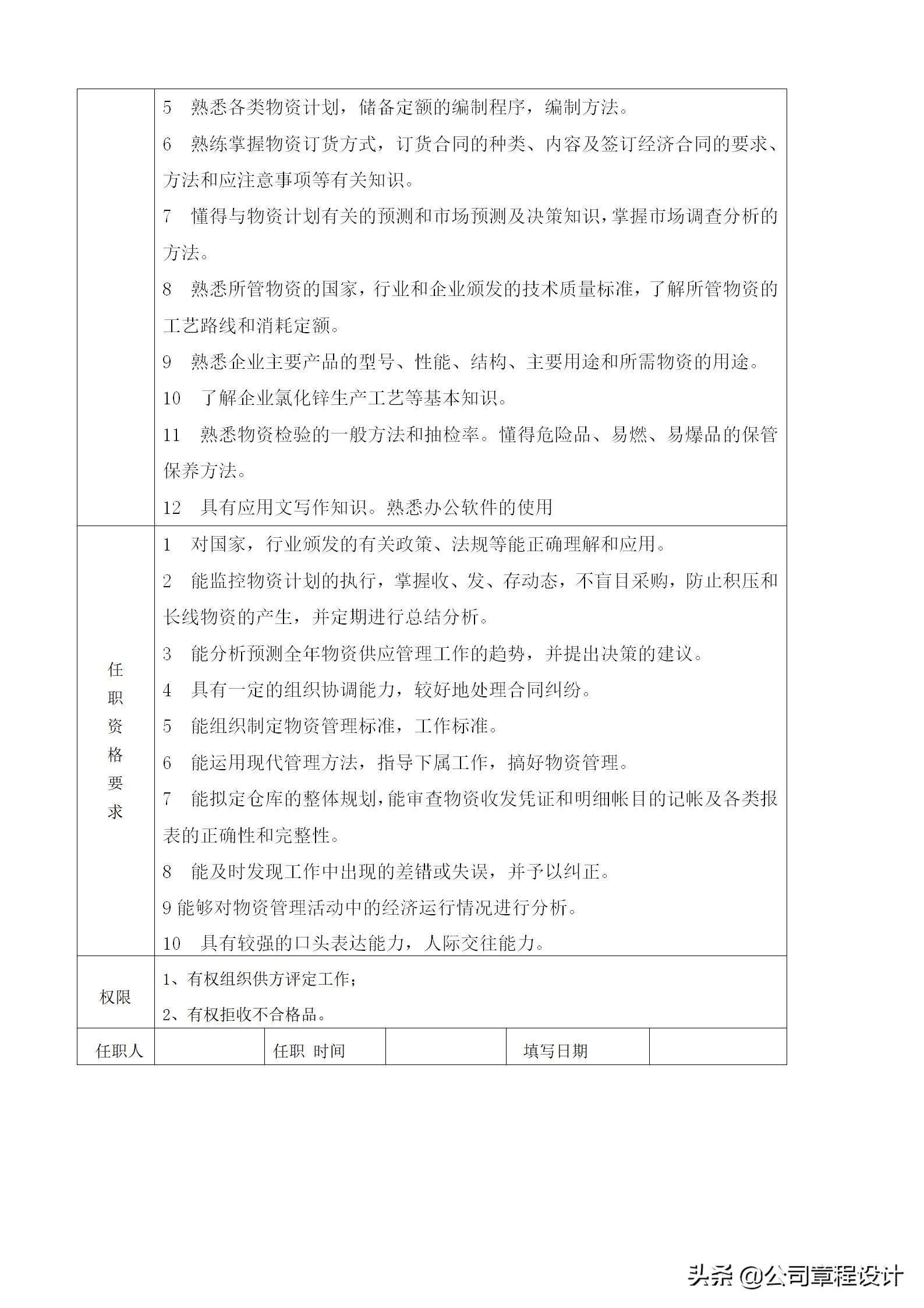 生产企业职责大全,生产经理岗位职责说明书