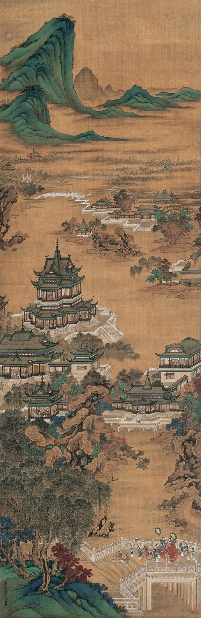明代四大家仇英重彩画作品欣赏,仇英十大传世名画图文