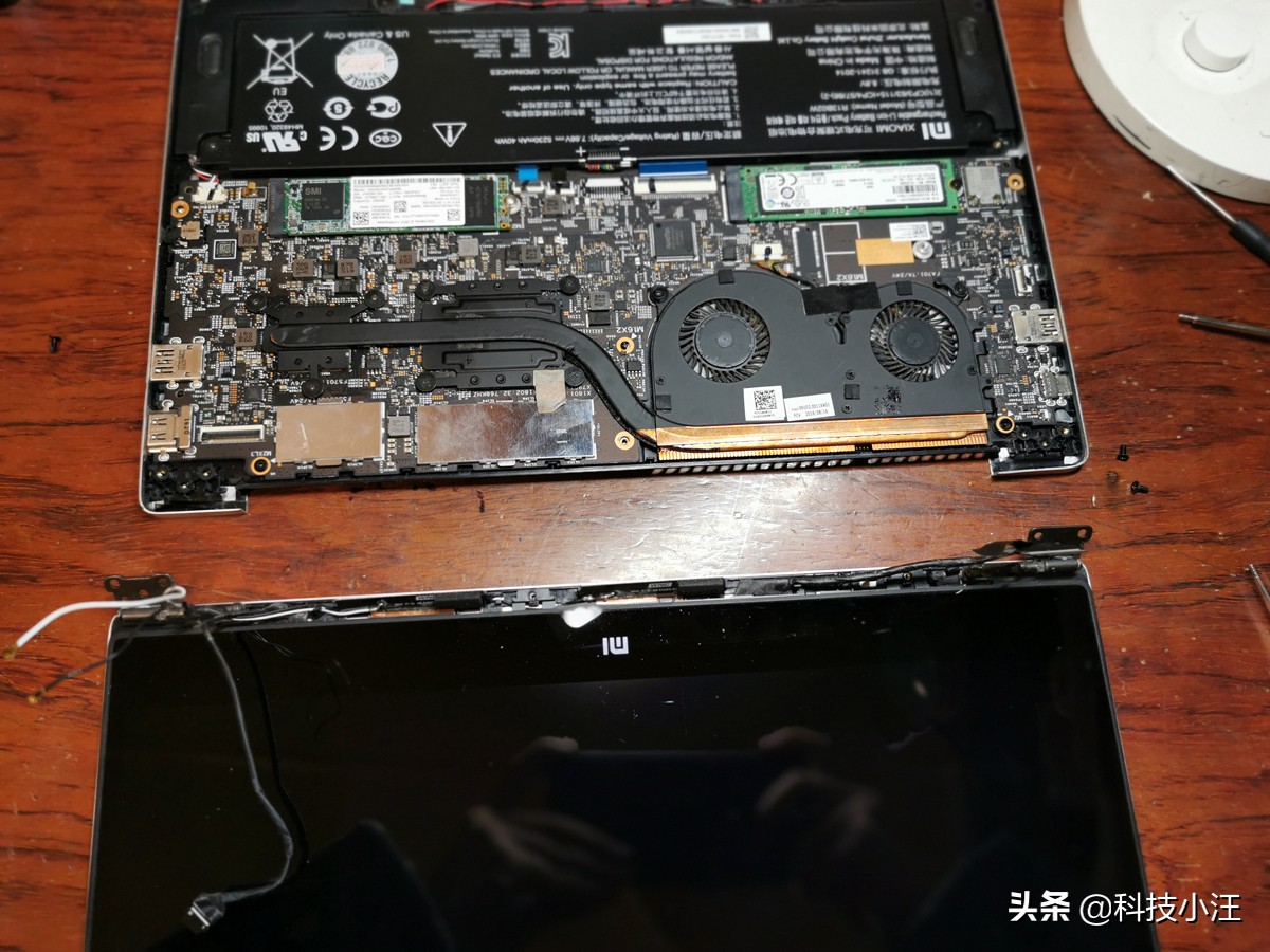 小米笔记本屏幕黑屏修复方法,小米笔记本屏幕阴影一半黑屏