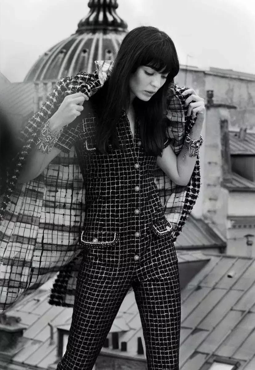 香奈儿新款手袋街拍,香奈儿经典手袋粗花呢