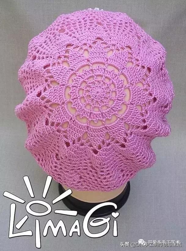 有气质的遮阳帽钩织教程,钩织遮阳帽全教程
