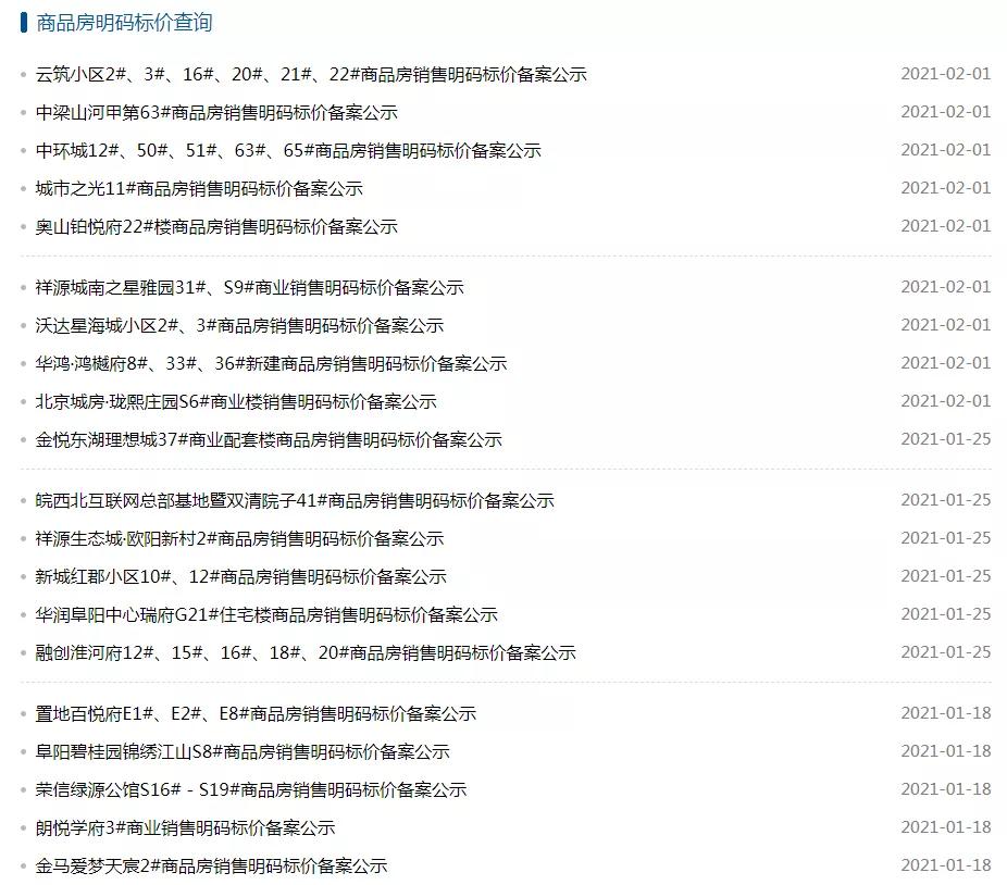 安徽阜阳锦华第一郡房价走势图,最新阜阳六大区域房价曝光