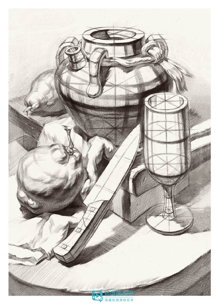 素描静物构图技巧讲解,素描静物构图技巧与方法