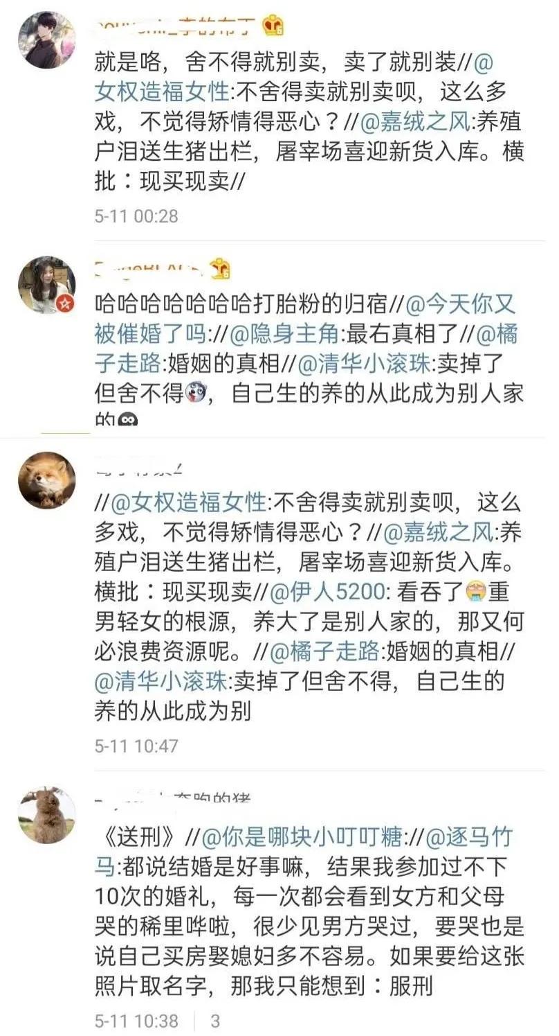 中华田园女权主义,中华田园女权事件语录