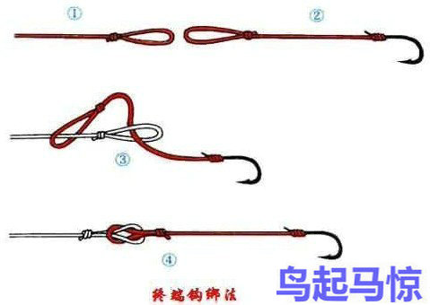 钓鱼串钩的绑法图解教程,串钩绑法及串钩钓鱼技巧大全