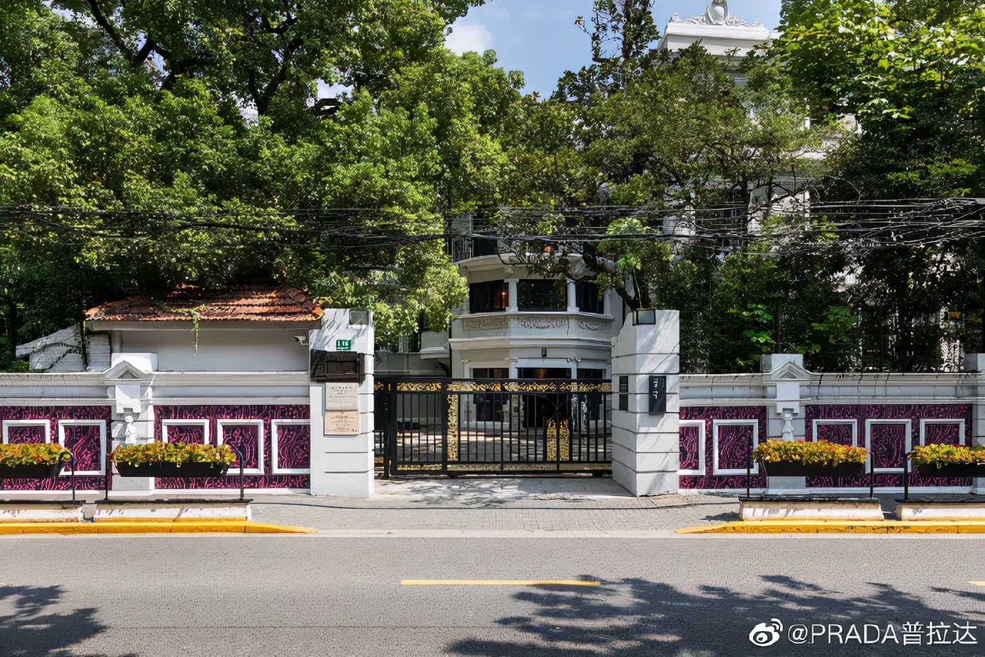 prada购物图,prada专柜购物袋