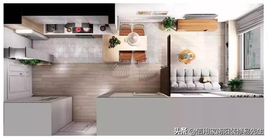 108平横厅客厅餐厅一体装修实景图,48种客餐厅设计总有一款适合你