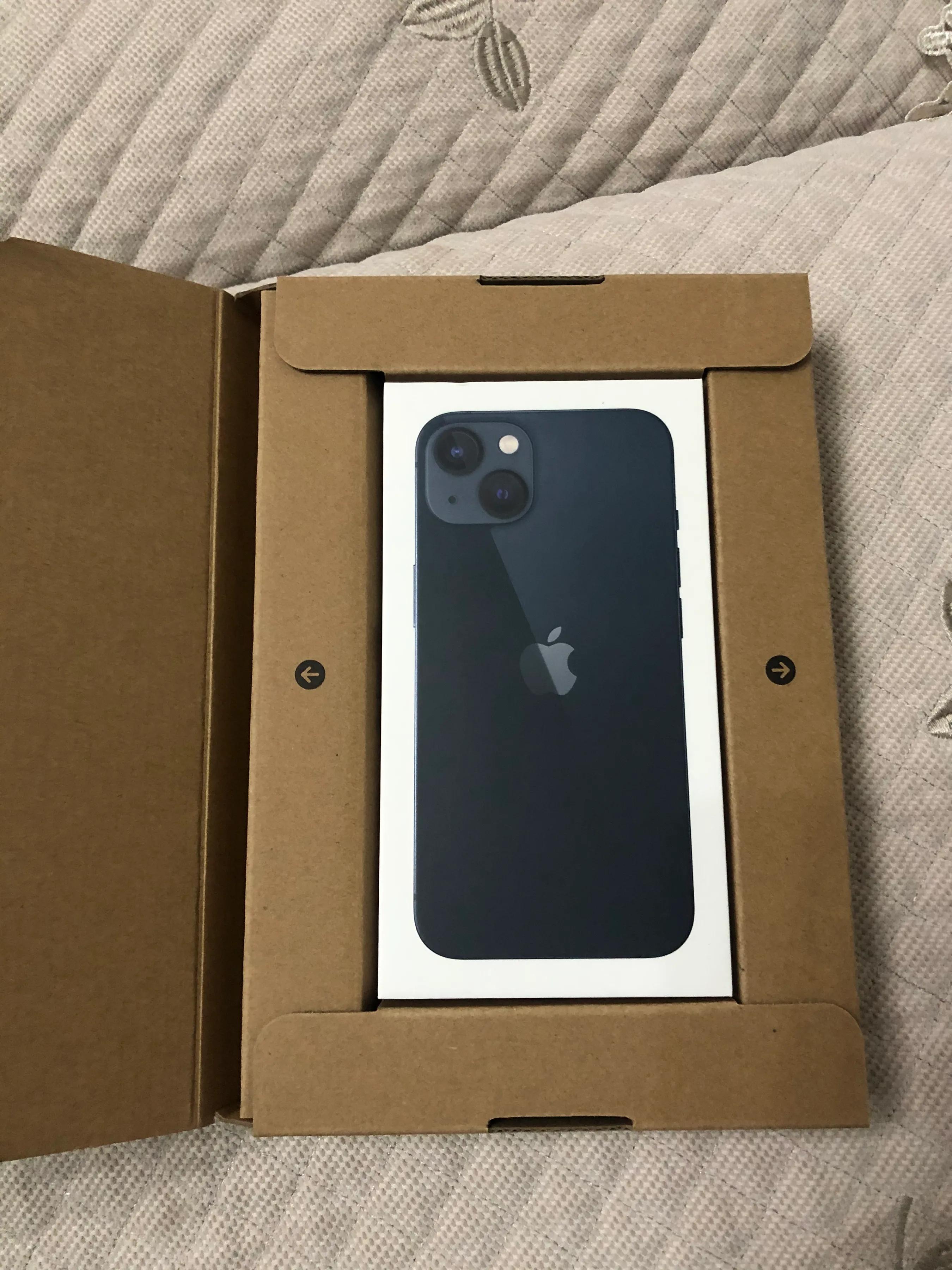 苹果13蓝色拆箱评测,苹果13新机拆包再封包