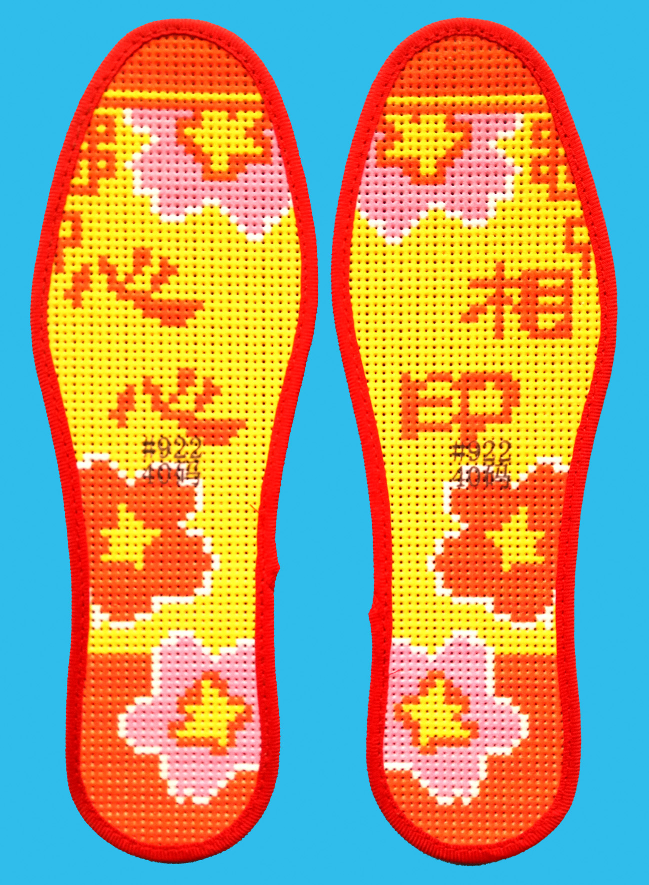 缝纫机做绣花鞋垫教程,手工绣花鞋垫样品图片