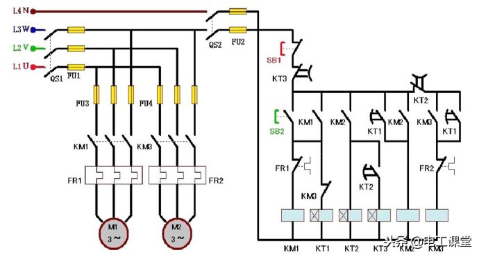 西门子plc300星三角降压启动梯形图,西门子1200plc485接口详细接线图