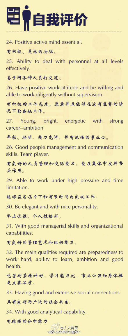 9张图搞定英语全部语法,30份精美中英文简历模板