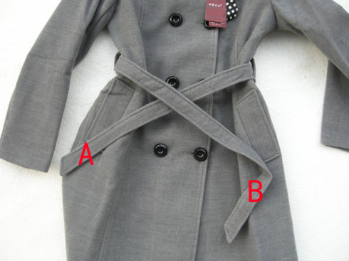 大衣前面蝴蝶结最简单打法慢动作,剪绒大衣腰带怎么系好看