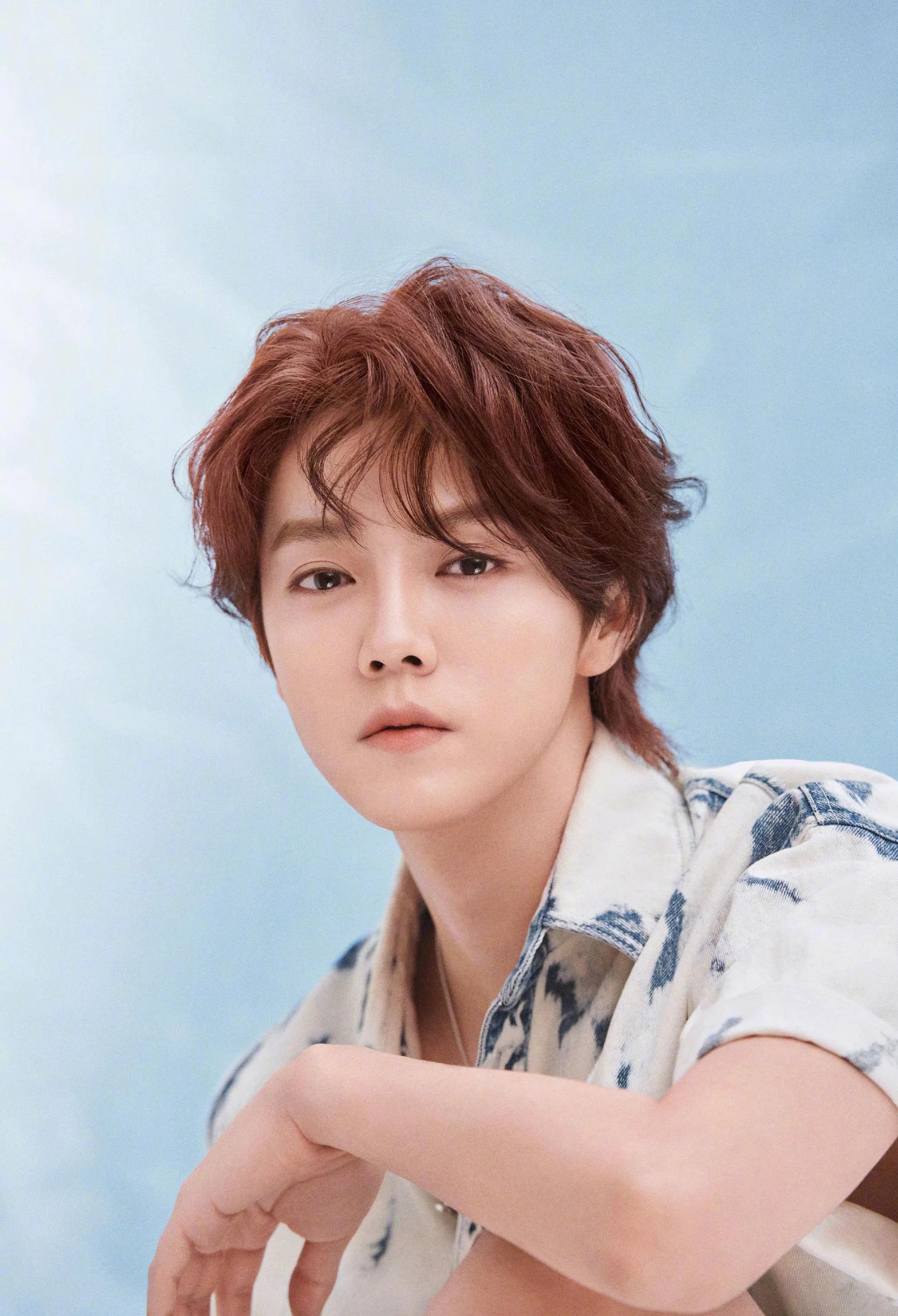 鹿晗高清壁纸,鹿晗蓝发高清壁纸