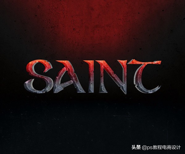 ps岩石字体制作教程,ps设计梦幻霓虹光效艺术字教程