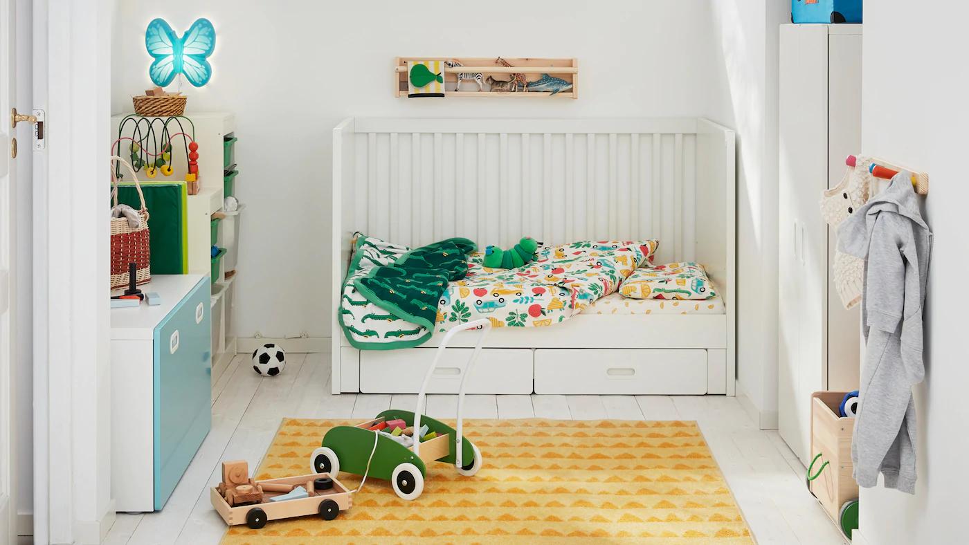 宜家儿童房装修视频,宜家儿童铁架床装修效果图