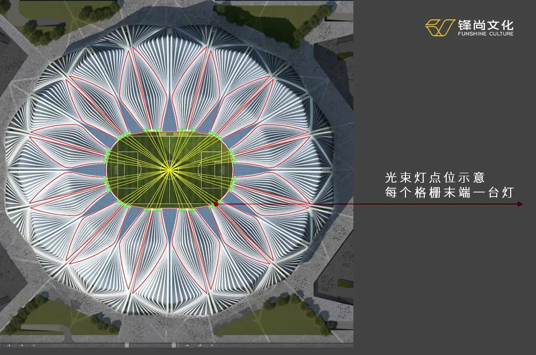 恒大十万人专业足球场图片,恒大十万人球场灯光效果图