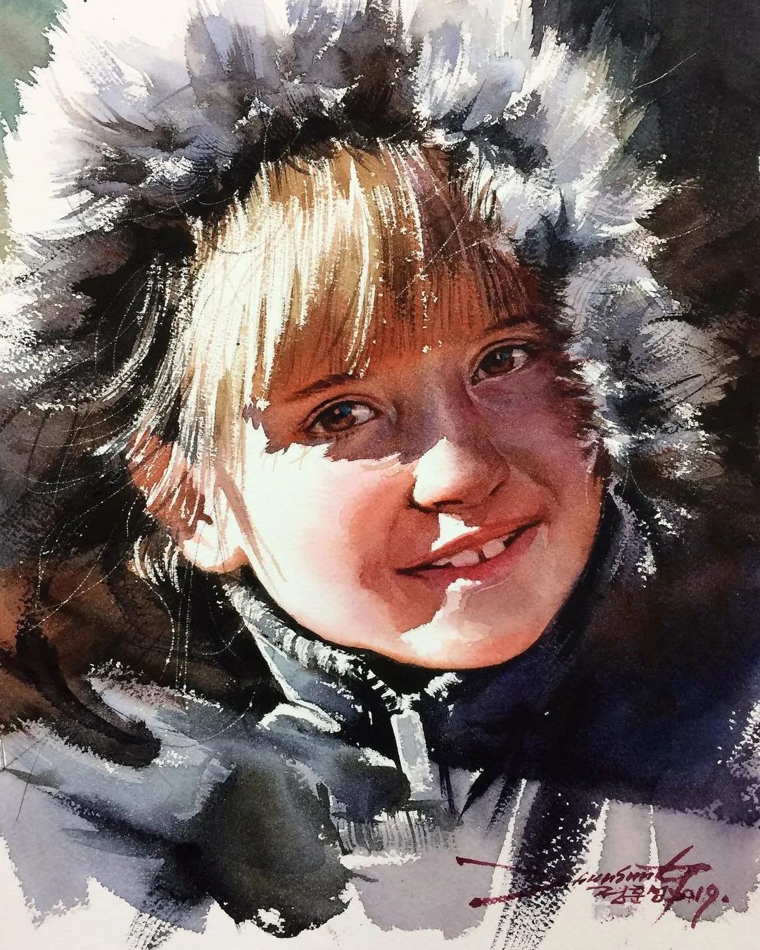 极简的水彩画作品,灵动脱俗的水彩画